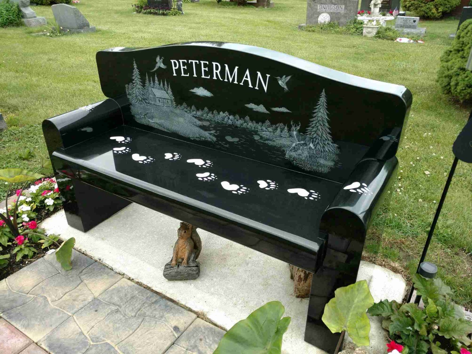 Bench Shaped Headstones